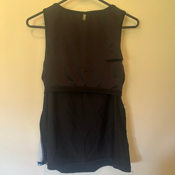 Lands' End Cascading Deco Floral High Neck Tankini Top sz 10 - Picture 10 of 11